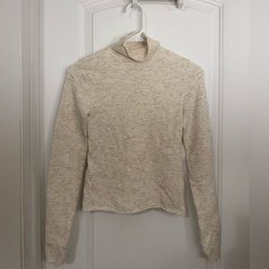 Aritzia Wildfred Cream Turtleneck Sweater Size XS